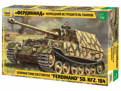 1:35 Zvezda 3653 German Tank Destroyer - Ferdinand SD.Kfz. 184 - Zvz3653 1 - ZVZ3653