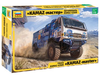 1:43 Zvezda 43005 KAMAZ-master 43509 Rally Truck - Zvz43005 - ZVZ43005