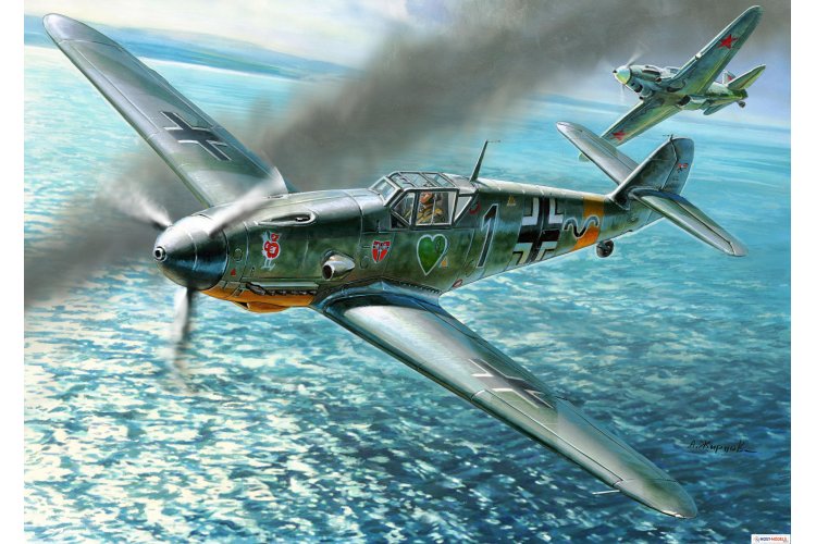 1:48 Zvezda 4806 German fighter Messerschmitt BF-109 F4 - Zvz4806 - ZVZ4806