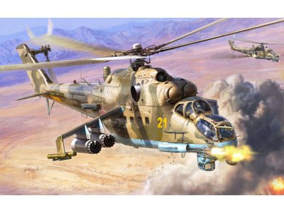 1:48 Zvezda 4812 MIL MI-24P Russian Attack Helicopter - Zvz4812 - ZVZ4812