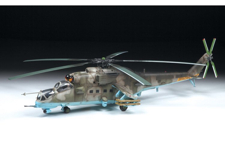 1:48 Zvezda 4813 Mil Mi-35M Russian Attack Helicopter - Zvz4813 mi 35m back sb  - ZVZ4813