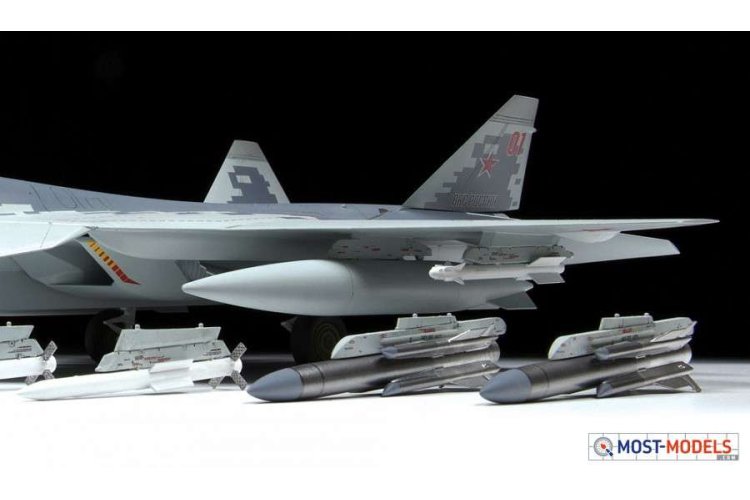 1:48 Zvezda 4824 Russian fifth-generation fighter SU-57 - Suchoi - Zvz4824 5 - ZVZ4824