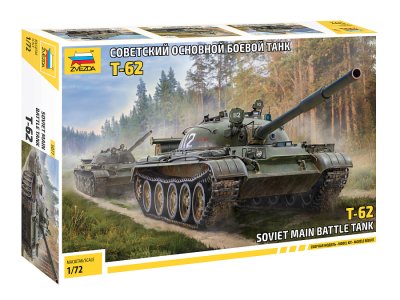 1:72 Zvezda 5077 Soviet Main Battle Tank T-62 - Zvz5077 1 - ZVZ5077