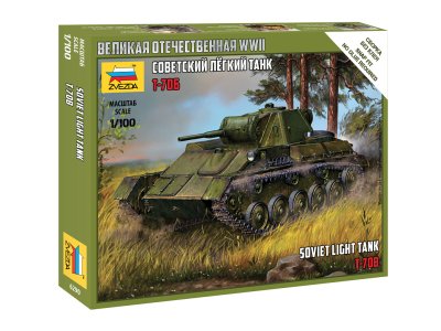 1:100 Zvezda 6290 T-70B Tank - Zvz6290 - ZVZ6290