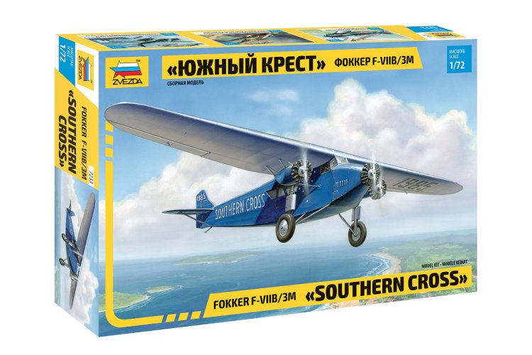 1:72 Zvezda 7233 Fokker F-VII Southern Cross - Zvz7233 1 - ZVZ7233