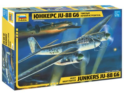 1:72 Zvezda 7269 Junkers Ju-88 G6 - Heavy Night Fighter - Zvz7269 tyazhelyy nochnoy istrebitel yunkers ju 88 g6 - ZVZ7269