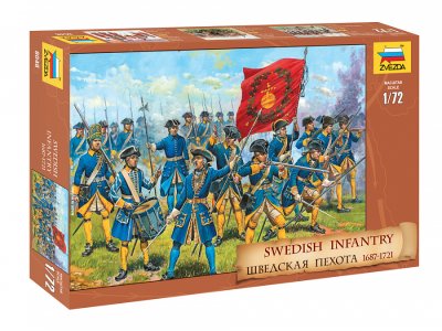 1:72 Zvezda 8048 Swedish Infantry 1687-1721 - Zvz8048 shvedskaya pekhota - ZVZ8048
