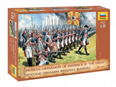 1:72 Zvezda 8071 Prussian Grenadiers of Frederick II The Great - XVIII century AD - Zvz8071 d - ZVZ8071
