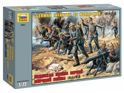 1:72 Zvezda 8083 Duitse infanterie WWI - 1914-1918 - Figuren - Zvz8083 1 - ZVZ8083