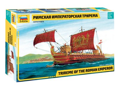 1:72 Zvezda 9019 Trireme of the Roman Emperor Ship - Zvz9019 - ZVZ9019